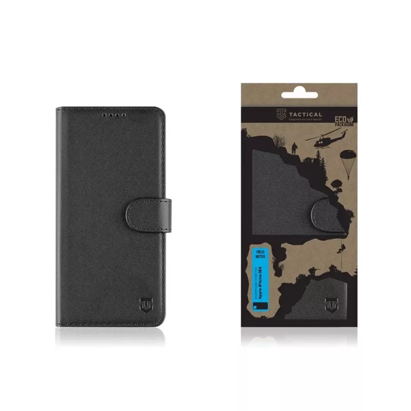 Funda tipo libro Tactical Book Cover Field Notes iPhone 16e/17e Negro