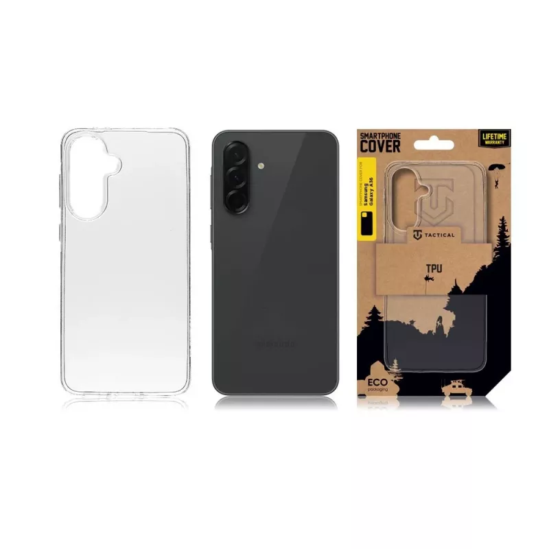 Funda trasera táctica TPU para Samsung Galaxy A36 5G transparente