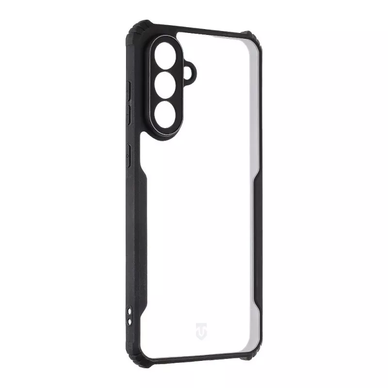 Funda trasera táctica Quantum Stealth para Samsung Galaxy A56 5G transparente/negro
