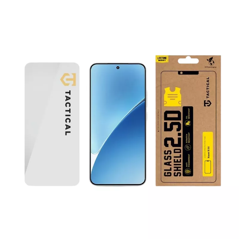 Protector de cristal Tactical Glass Shield 2.5D para Xiaomi 15 5G Transparente