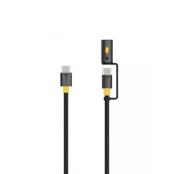 Cable táctico Stinger USB-C/USB-C negro
