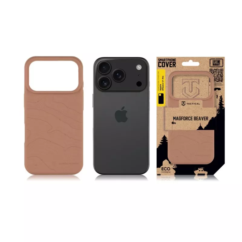 Funda trasera Tactical MagForce Beaver para iPhone 17 Pro - Negro mate