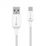 Cable Tactical Stitch Thread USB-A/USB-C Blanco