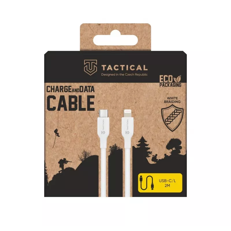 Tactical Stitch Thread Cable USB-C/Lightning blanco - cable - digital/datos