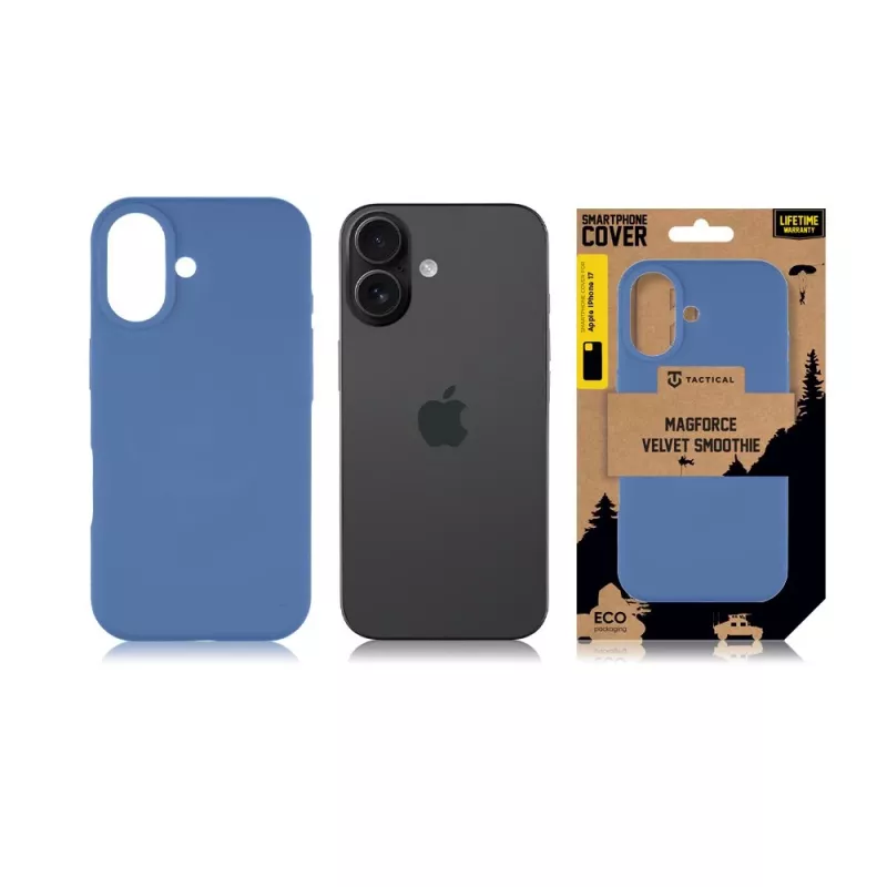 Funda trasera táctica MagForce Velvet Smoothie para iPhone 17 - negro medianoche