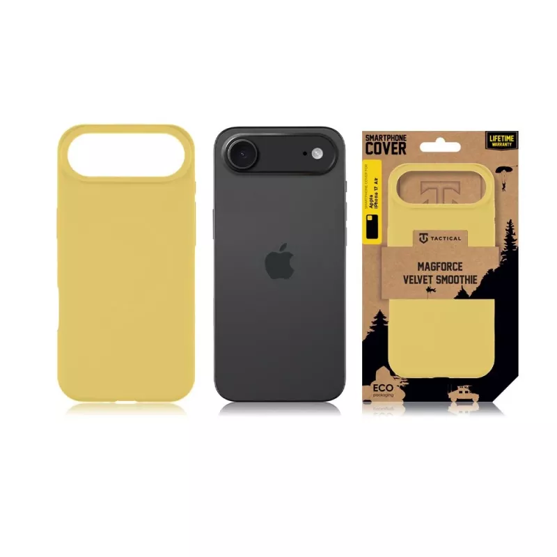 Funda trasera táctica MagForce Velvet Smoothie para Apple iPhone 17 Air - Banana Yellow