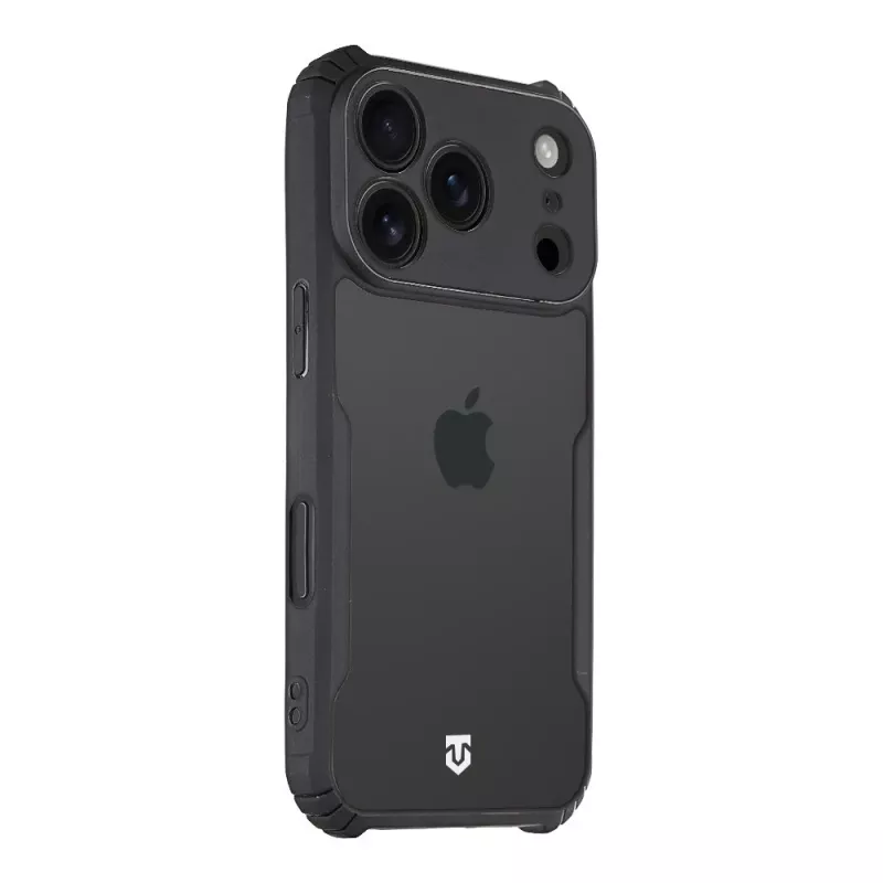Funda trasera táctica Quantum Stealth iPhone 17 Pro transparente/negro