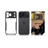 Funda trasera táctica Quantum Stealth para Apple iPhone 17 Pro Max transparente/negro