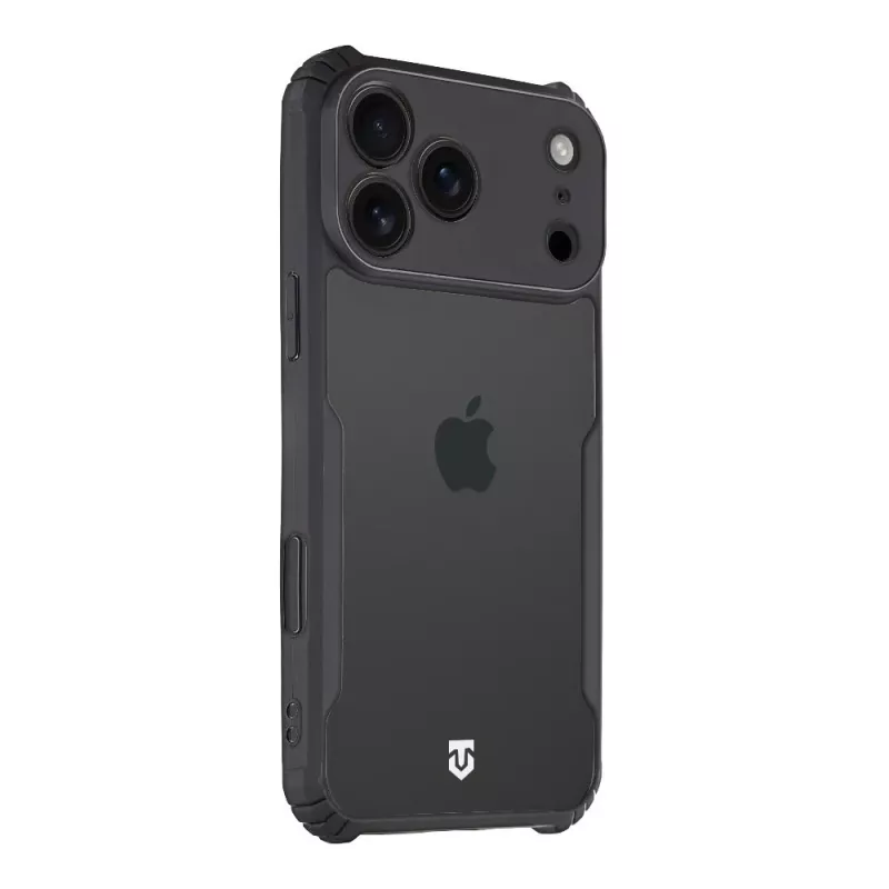 Funda trasera táctica Quantum Stealth para Apple iPhone 17 Pro Max transparente/negro