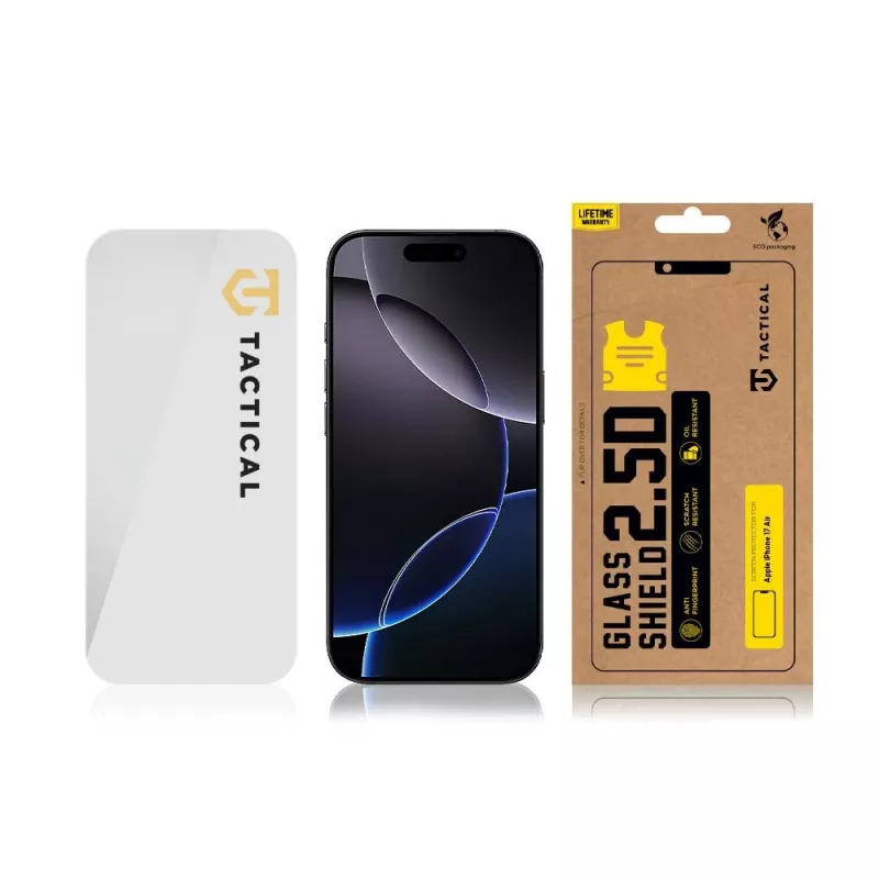Protector de cristal táctico Glass Shield 2.5D para iPhone Air transparente
