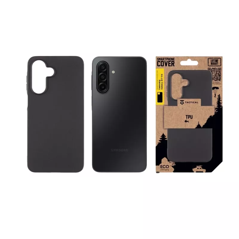 Funda trasera táctica TPU para Samsung Galaxy A17 4G/5G negro