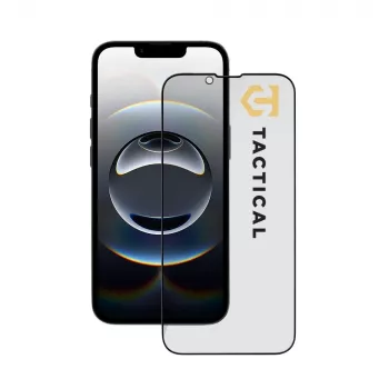 Tactical Glass Shield Privacy Stealth 5D para iPhone 13/13 Pro/14/16e/17e negro