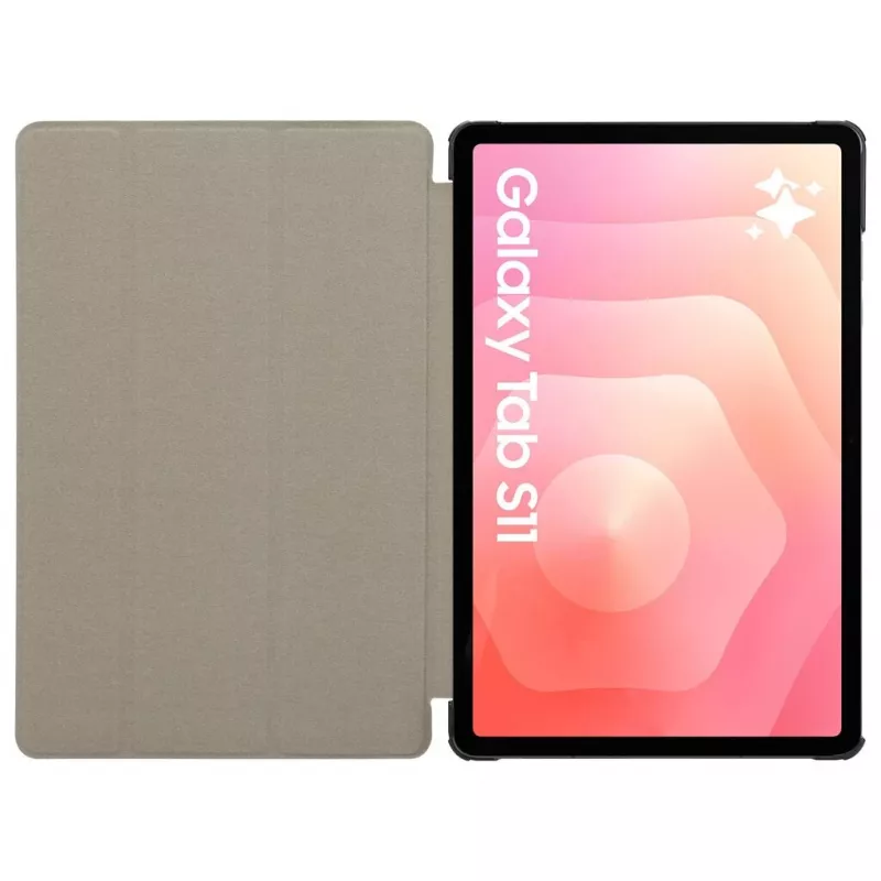Tactical Book Cover Tri Fold Galaxy Tab S11 negro