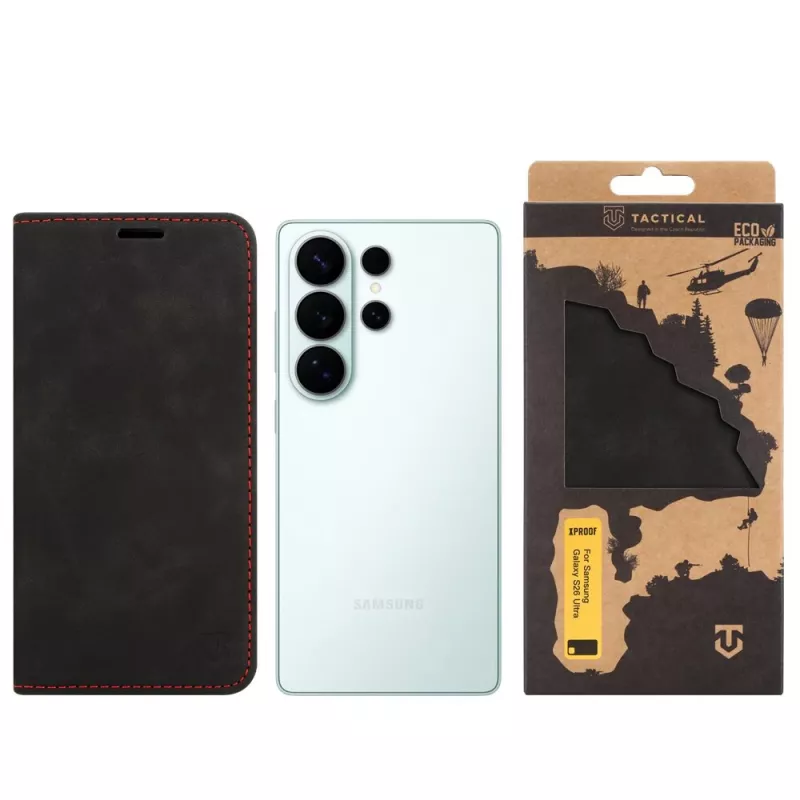 Funda tipo libro Tactical Xproof Galaxy S26 Ultra Black Hawk