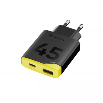 Cargador de pared Tactical Minimi GaN 45W AC USB-C negro