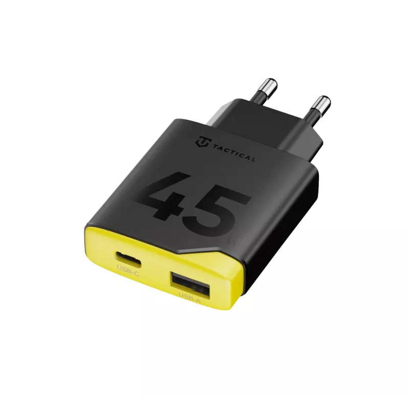 Cargador de pared Tactical Minimi GaN 45W AC USB-C negro