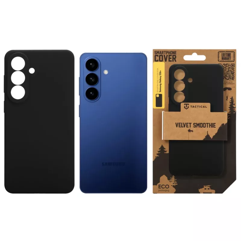 Tactical Velvet Smoothie funda de silicona para Samsung Galaxy S26+, Asphalt