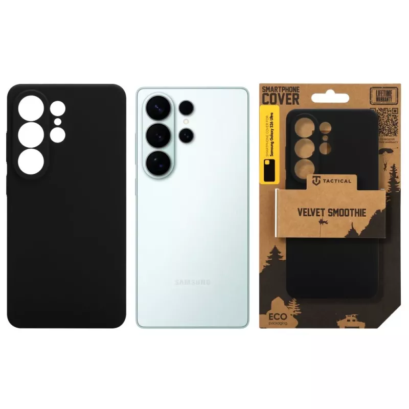 Funda trasera Tactical Velvet Smoothie para Samsung Galaxy S26 Ultra, Asphalt Black