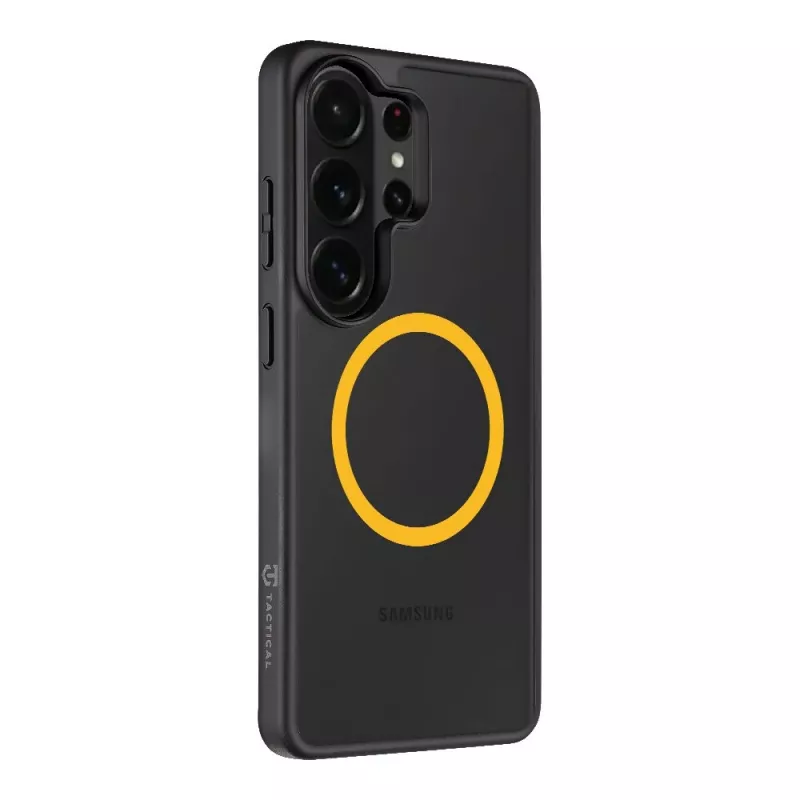 Funda trasera táctica MagForce Hyperstealth 2.0 para Samsung Galaxy S26 Ultra, negro/amarillo
