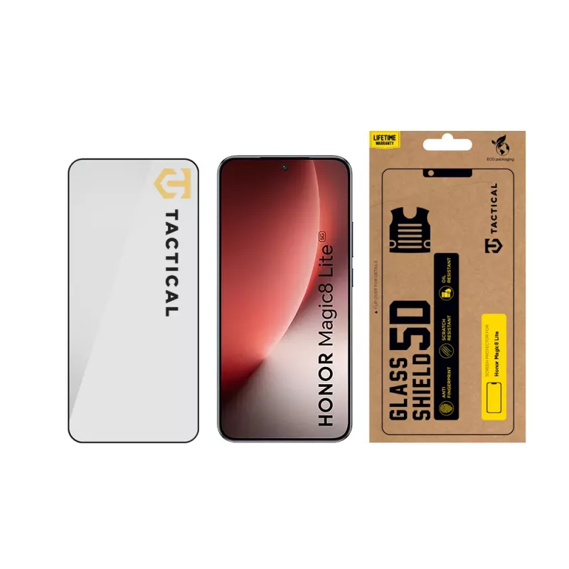 Tactical Glass Shield 5D para Magic8 Lite negro
