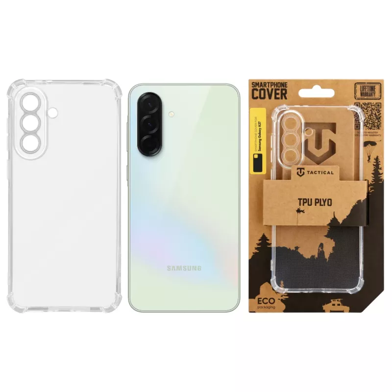 Funda táctica TPU Plyo para Samsung Galaxy A37, transparente