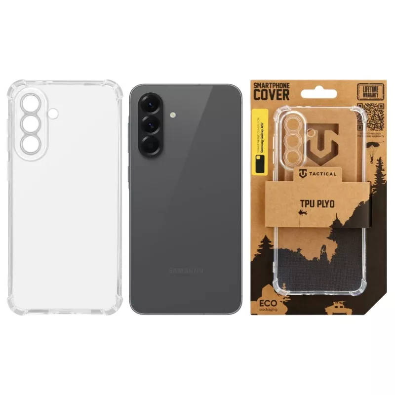 Funda trasera Tactical TPU Plyo para Samsung Galaxy A57 transparente