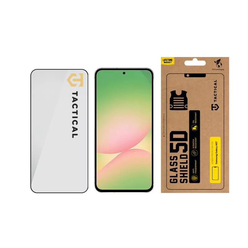 Tactical Glass Shield 5D para Samsung Galaxy A57 negro