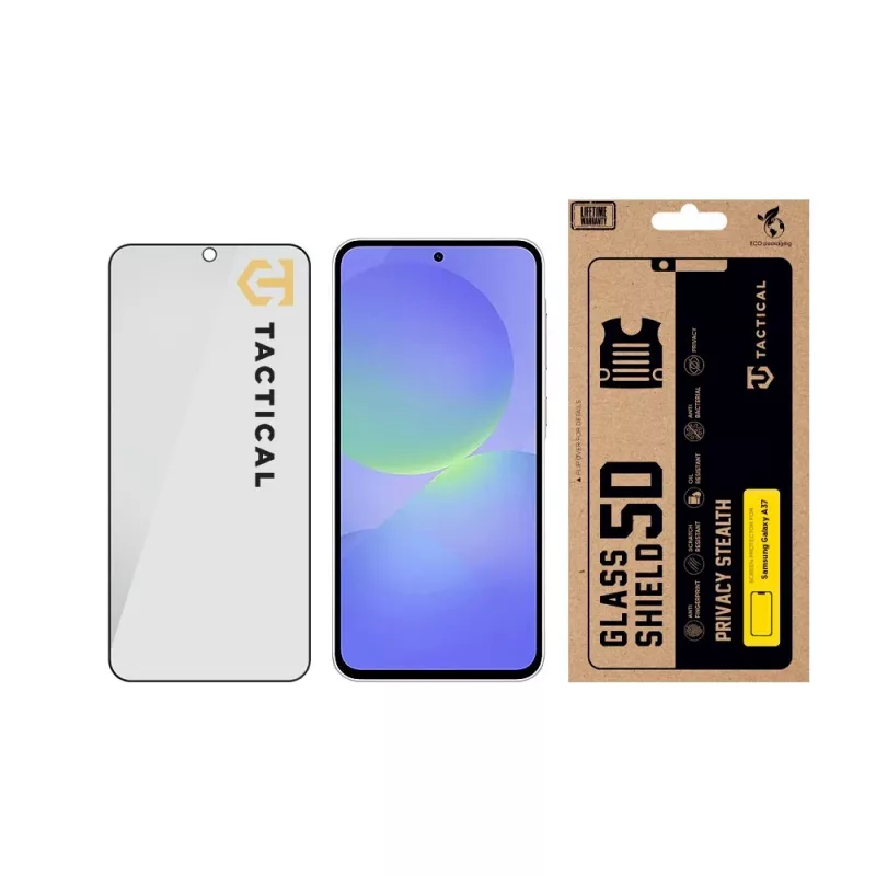 Tactical Glass Shield Privacy Stealth 5D para Samsung Galaxy A37 negro