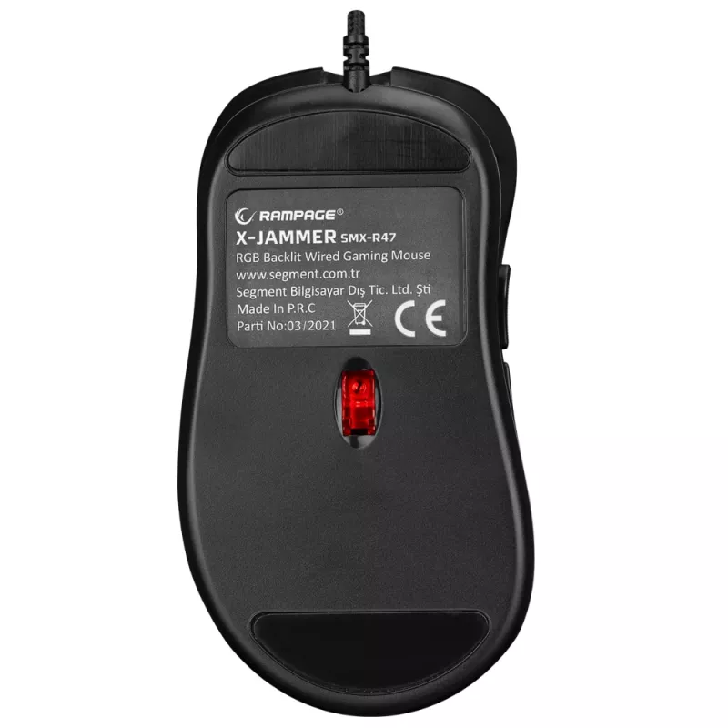 Ratón gaming Rampage X-JAMMER V2 RGB 12800 DPI 1kHz macro