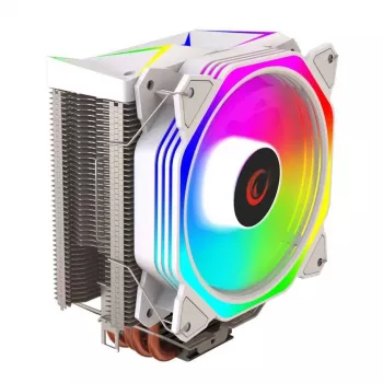 Disipador de aire para CPU Rampage Octagon C50, ventilador ARGB de 120mm, blanco, LGA 1700/AM5