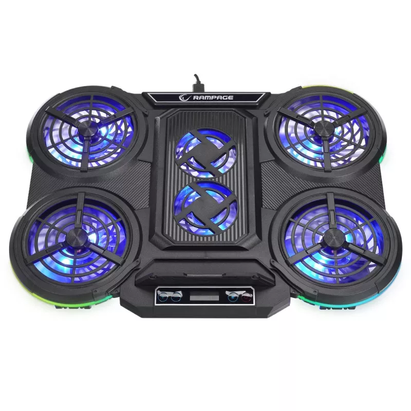 Rampage PROTE R6 Soporte de refrigeración para portátil, 10-17 pulgadas, RGB