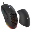 Ratón gaming Rampage BLINK con cable USB, 12800 DPI, RGB, sensor óptico, negro