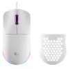 Rampage BLINK ratón gaming con cable, 12800 DPI, RGB, sensor óptico, blanco