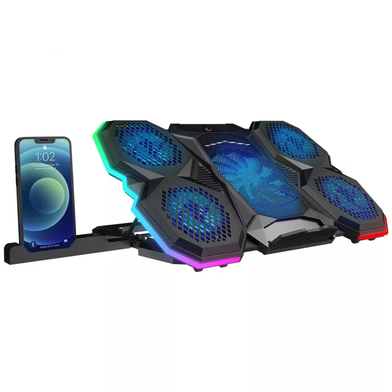 Rampage X-RANGER 9-17 base refrigeradora ajustable RGB para portátil
