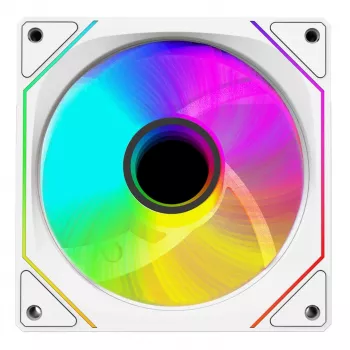 Rampage ventilador para caja 120mm 1800RPM Infinite Loop ARGB blanco PWM