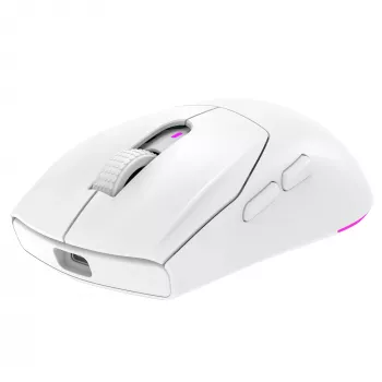 Rampage Prote M5 Pro ratón gaming 26000 DPI RGB LED 1kHz blanco