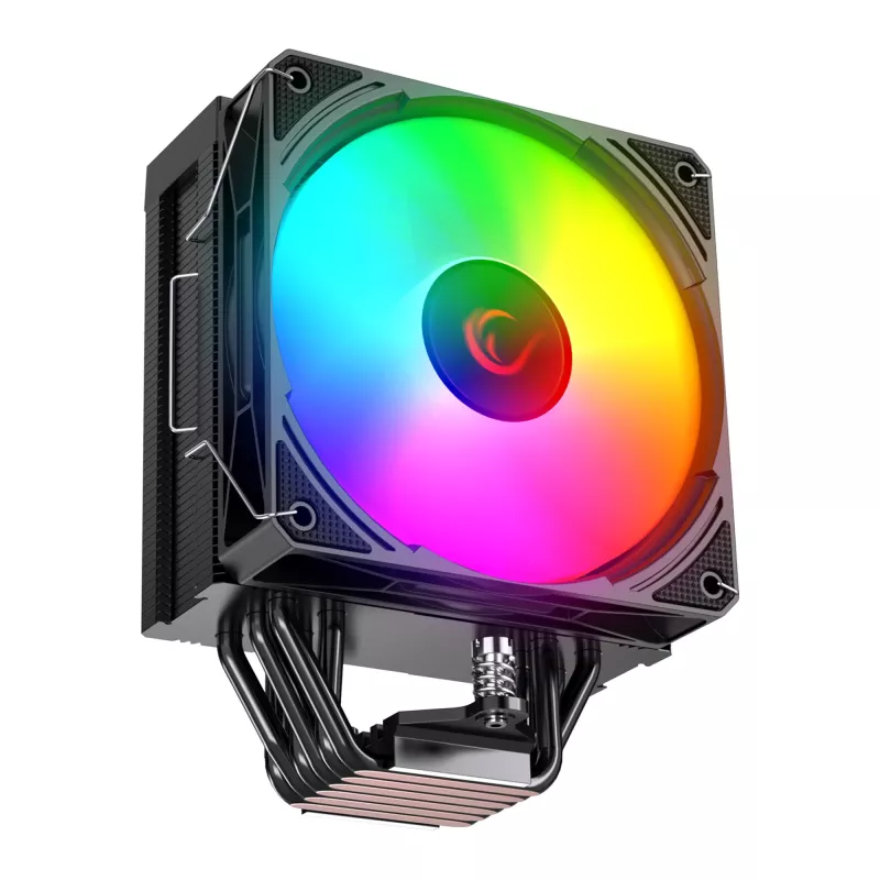 Rampage Octagon C70 disipador CPU LGA1700/AM5 ventilador LCD Infinity 120mm ARGB negro
