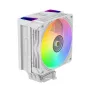Rampage Octagon C70 Disipador de CPU con LCD, ventilador ARGB de 120 mm, AM5/LGA1700, blanco