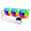 Rampage INFINITE V360 refrigeración líquida CPU todo en uno 360mm ARGB, indicador de temperatura, blanco