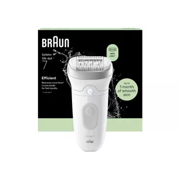 Depiladora Braun Silk-épil 7 SE7-011 plata/blanco