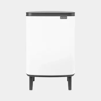 Cubo de basura Brabantia BO HI 12 l blanco