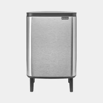 Cubo de basura Brabantia BO HI 12 L Matte Steel antihuellas