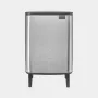 Cubo de basura Brabantia BO HI 12 L Matte Steel antihuellas