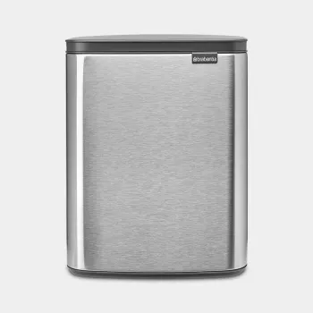 Cubo de basura Brabantia BO 12 litros acero mate antihuellas