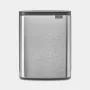 Cubo de basura Brabantia BO 12 litros acero mate antihuellas