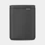 Cubo de basura Brabantia Bo 7 litros Mineral Infinite Grey