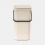 Cubo de basura Brabantia Sort & Go Soft Beige 12 L (251726)