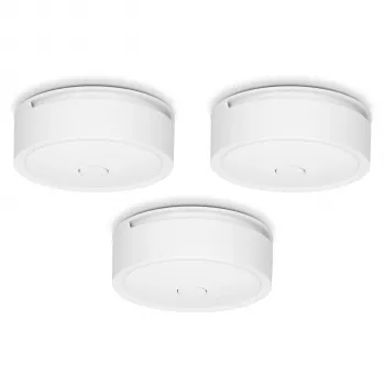 Alecto detector de humo inalámbrico conectable 10 años, pack de 3