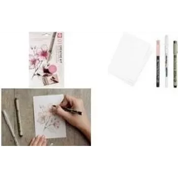 Sakura Cherry Blossom set de rotuladores de dibujo negro de 6 piezas