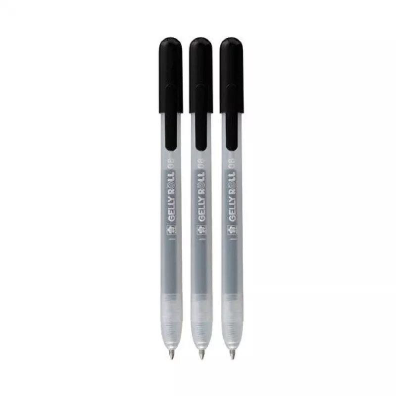 Sakura Gelly Roll Retractable Classic bolígrafo de gel transparente 0,4 mm punta fina